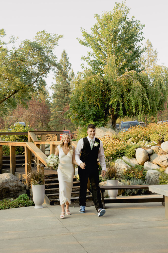 bride and groom grand entrance