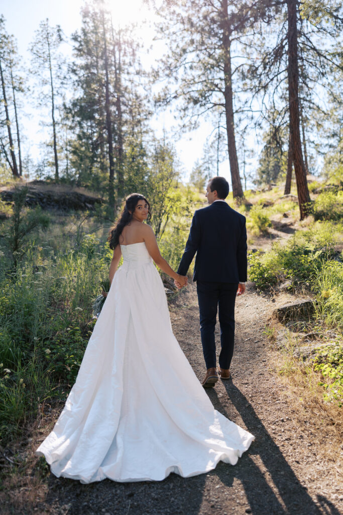 Wedding portraits at Trailhead Event Center Post Falls Idaho