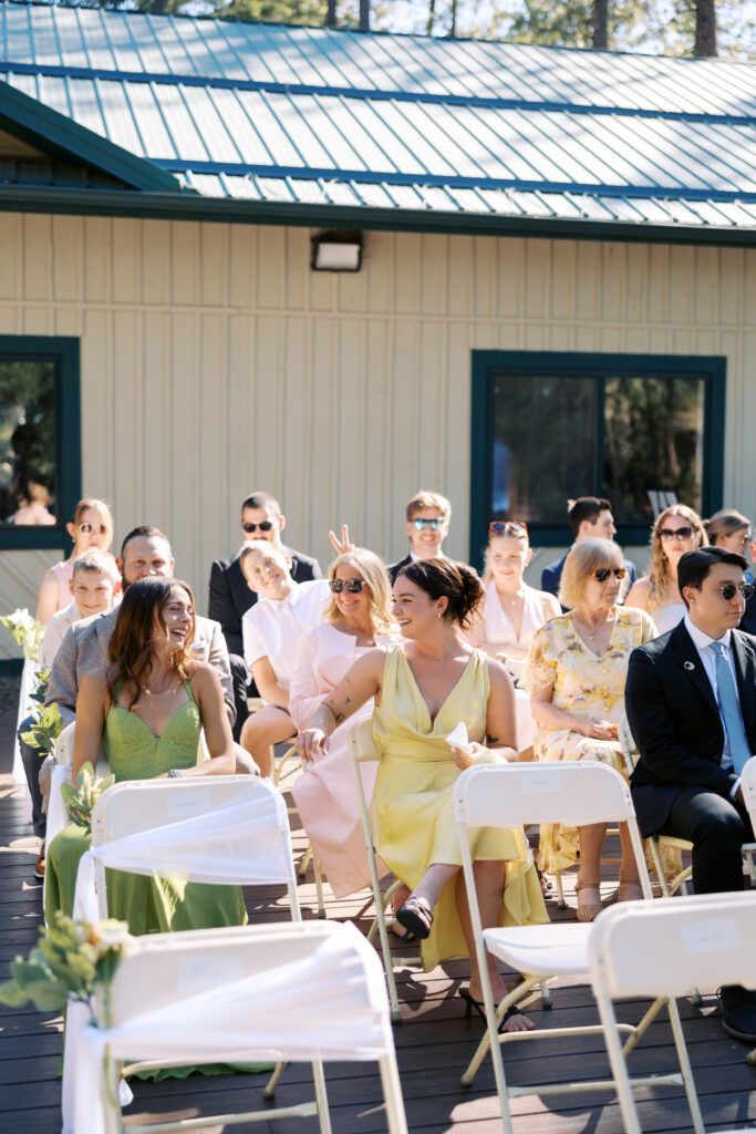 Wedding ceremony at Trailhead Event Center Q'emlin Park Post Falls Idaho