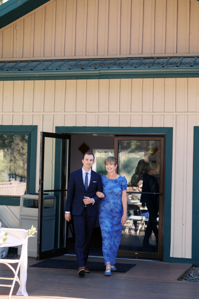 Wedding ceremony at Trailhead Event Center Q'emlin Park Post Falls Idaho