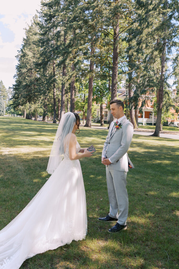 private vows Mukogawa Fort Wright wedding Spokane