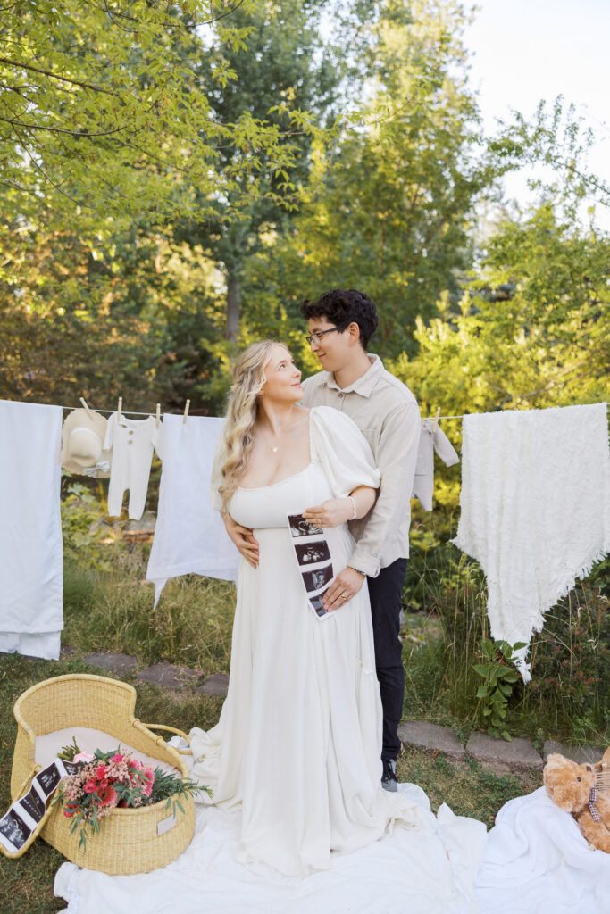 pregnancy announcement session Spokane