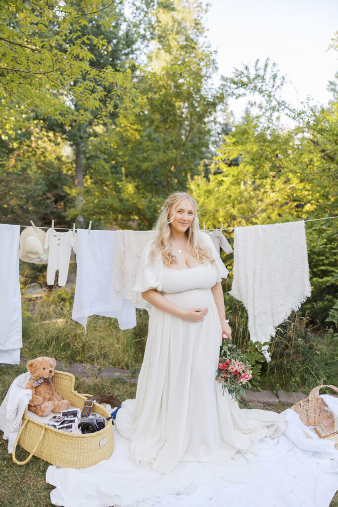 pregnancy announcement session Spokane