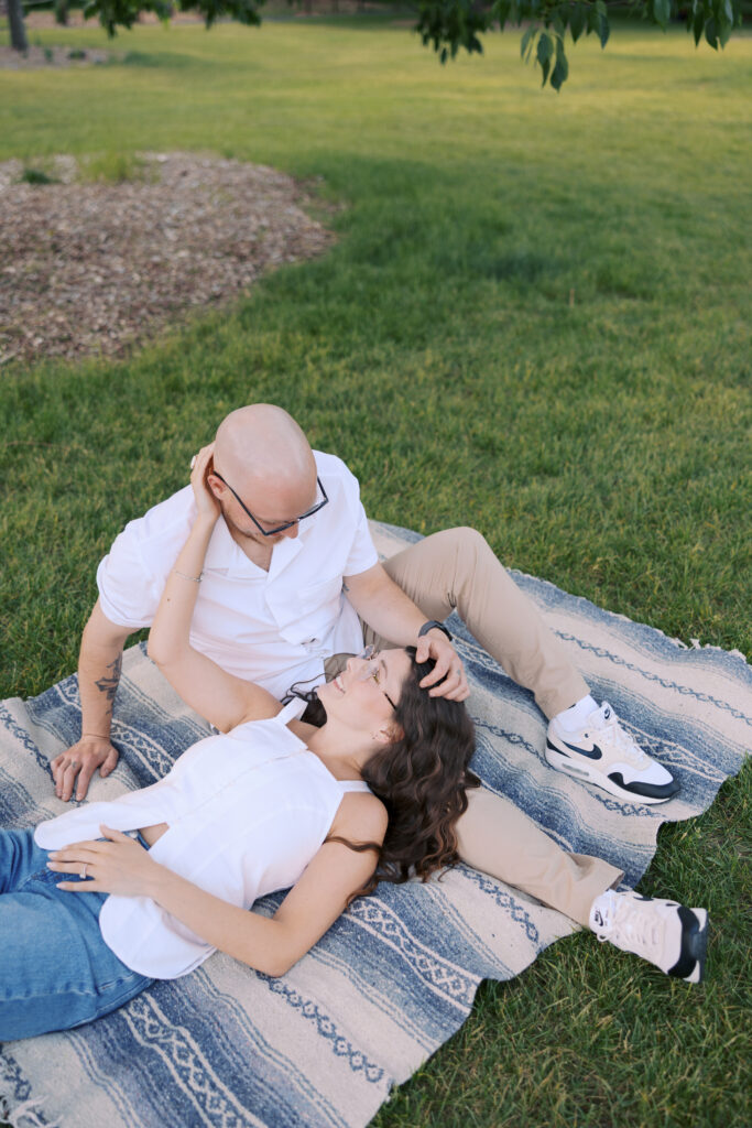 Finch Arboretum engagement session Spokane spring