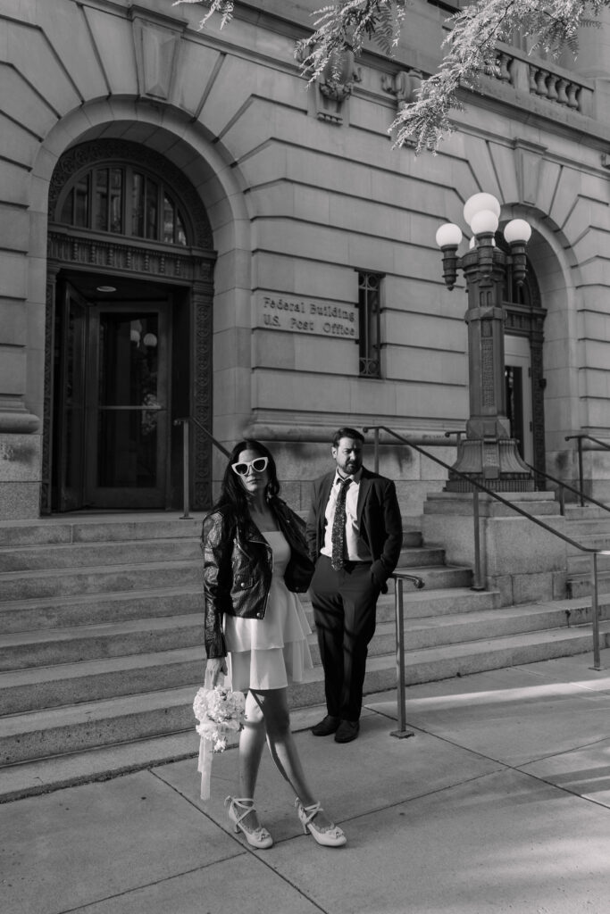 downtown Spokane engagement session 