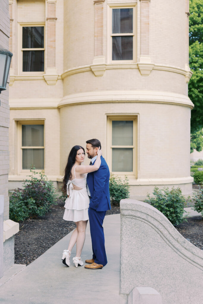 downtown Spokane engagement session 