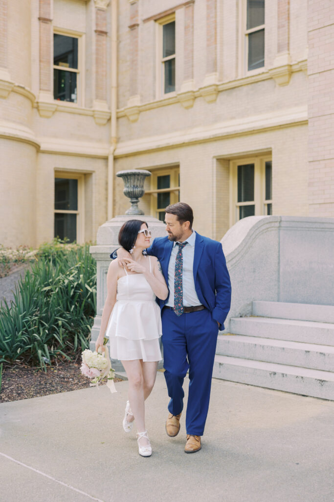 downtown Spokane engagement session 
