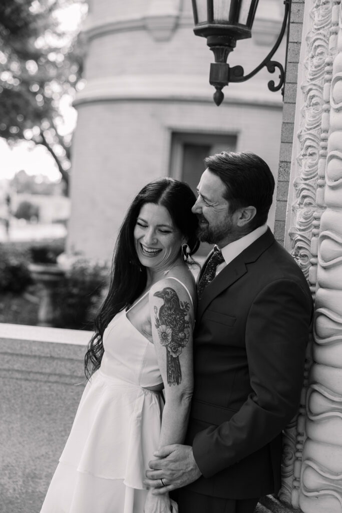 downtown Spokane engagement session 