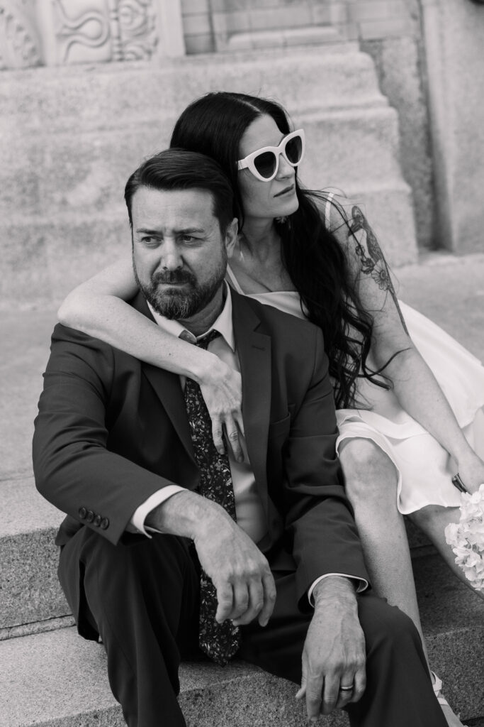 downtown Spokane engagement session 